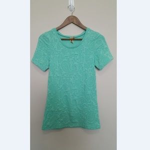 Buckle BKE Turquoise Shirt Paisley - Sz Medium